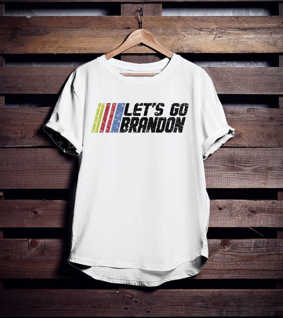 LET'S GO BRANDON Racing Stripes T-Shirt