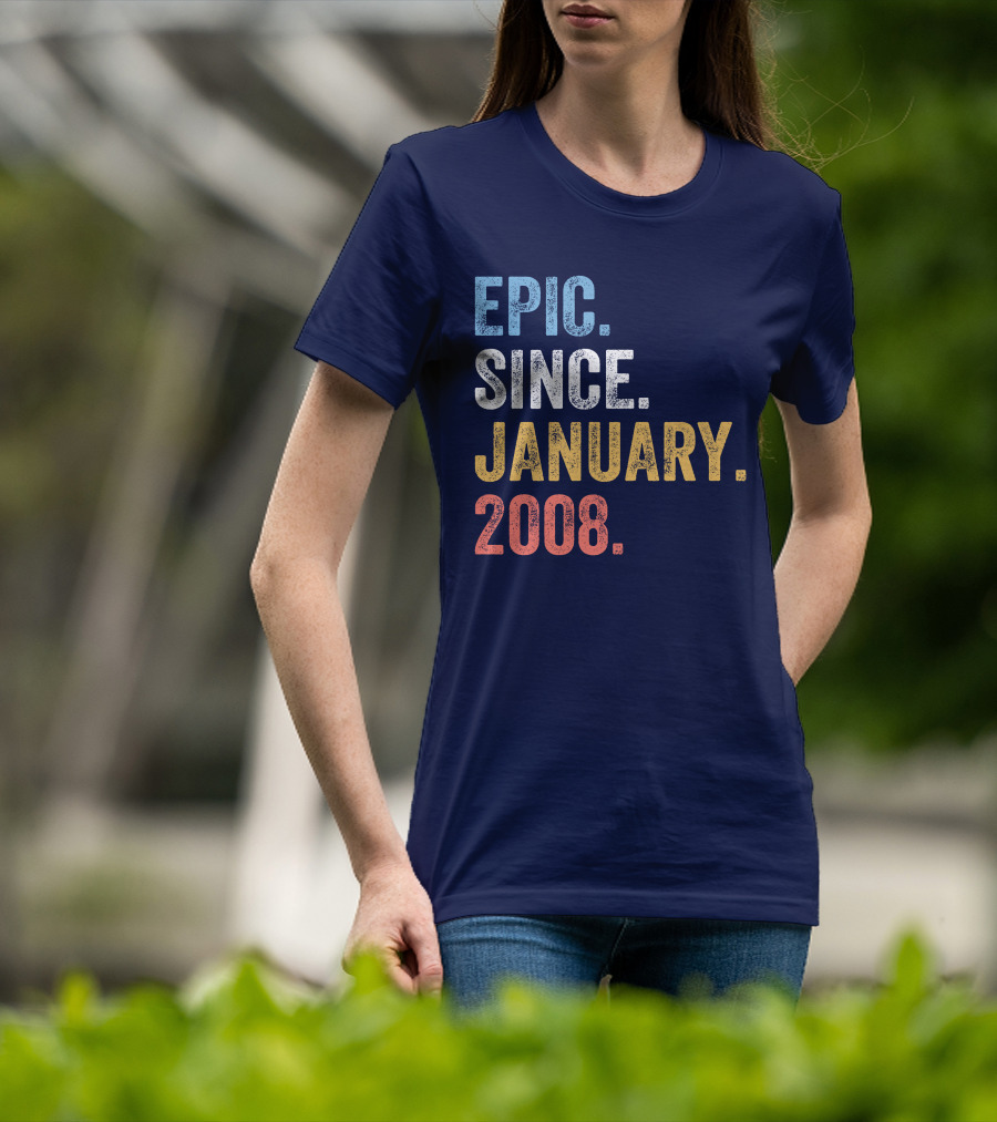 Epic Since January 2008 Retro T-Shirt