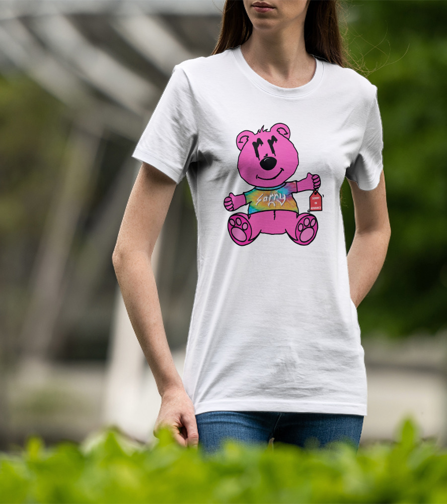 Joe Burrow Bear Sorry In Advance Mr Porter Merch Tie-Dye Bear T-Shirt