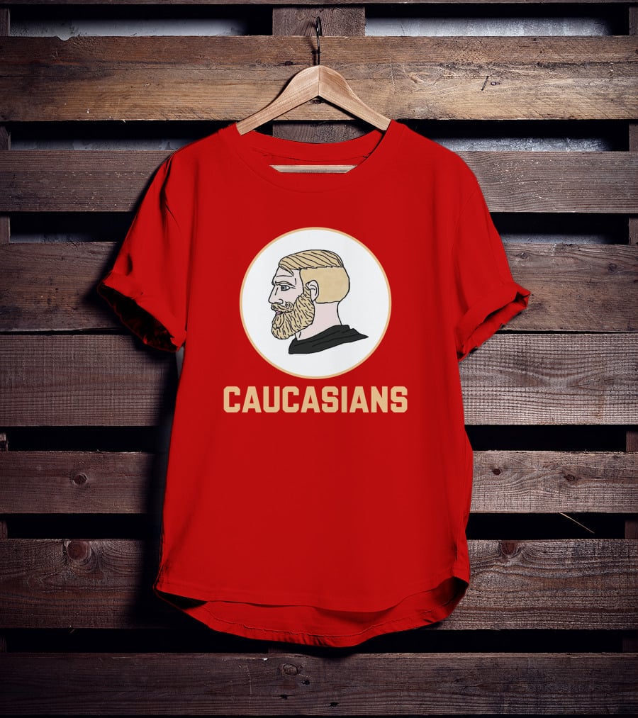 Caucasians Nordic Viking Profile Red T-Shirt