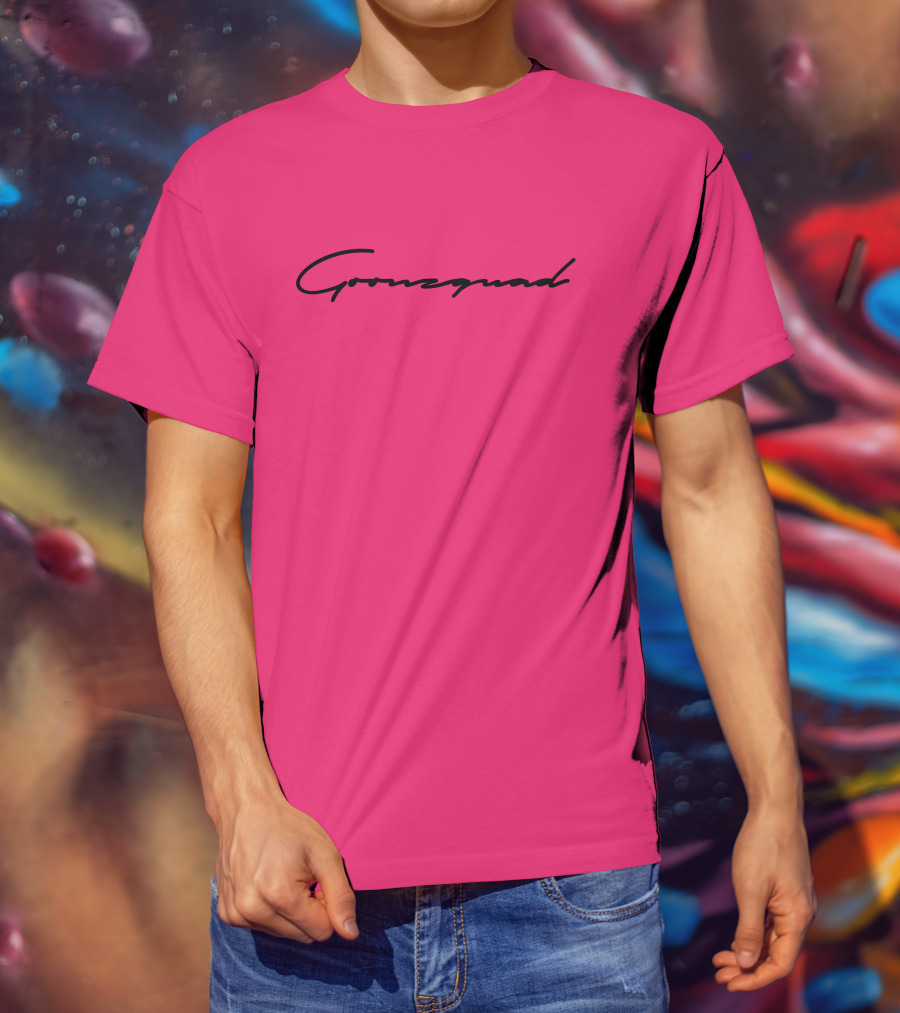 Cursive Goonzquad Red Lettering T-Shirt