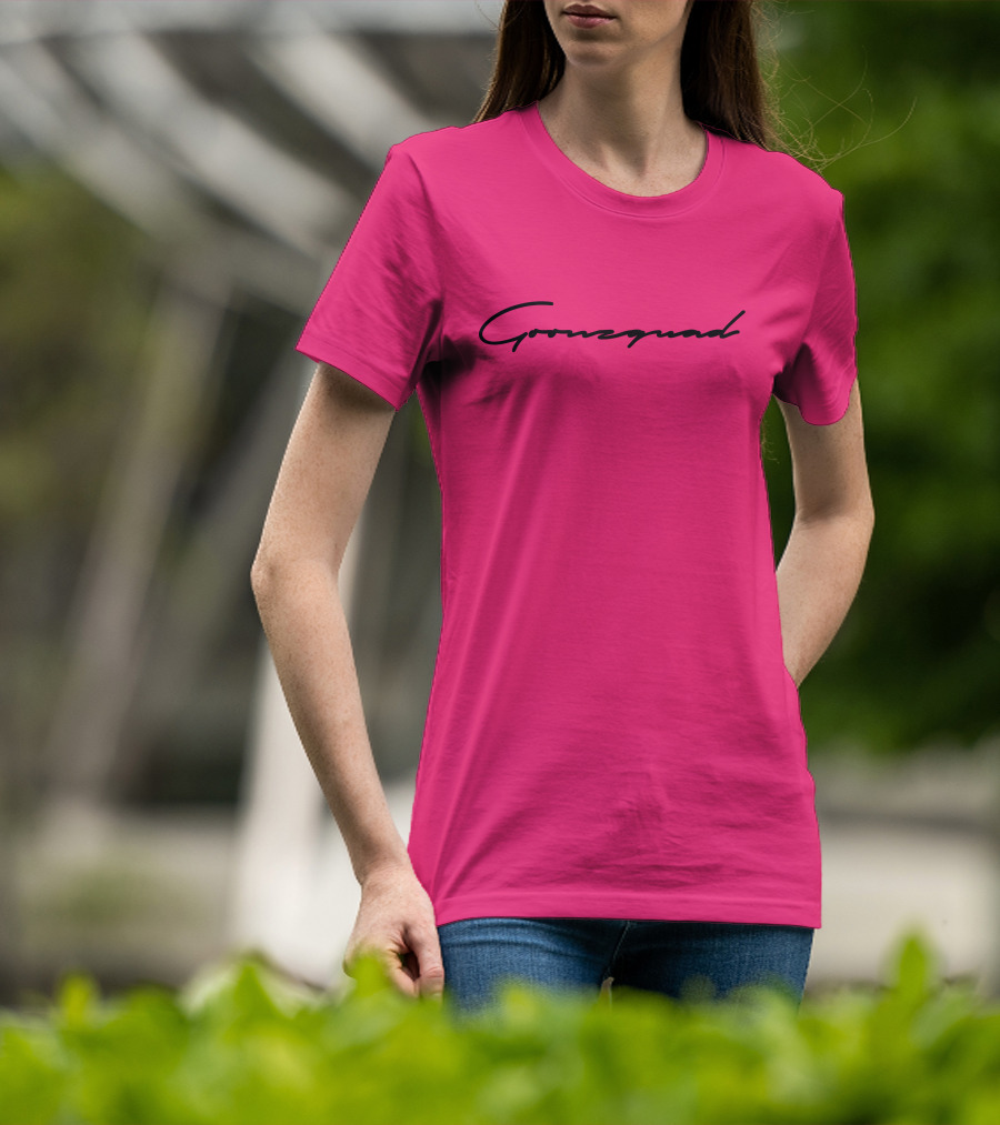 Cursive Goonzquad Red Lettering T-Shirt