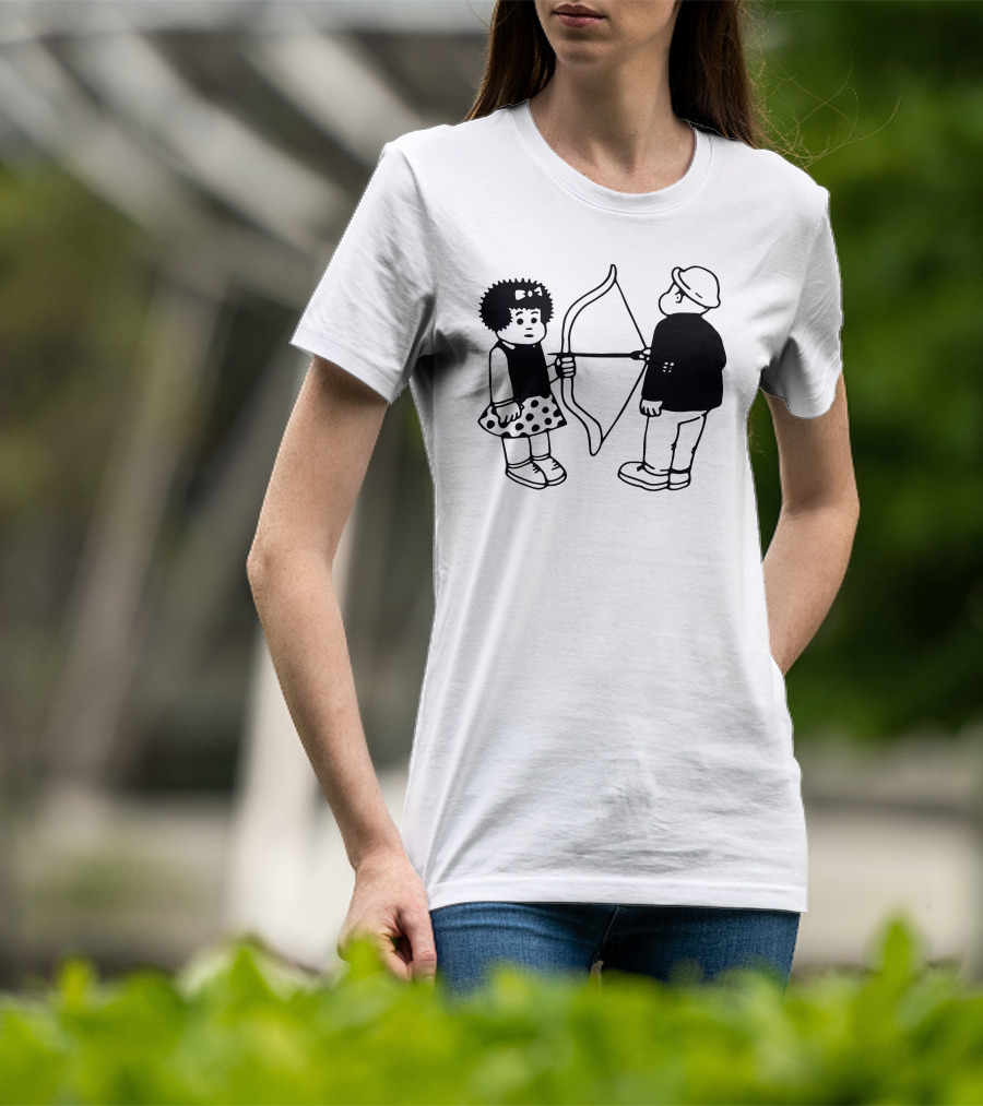 Vacancy Projects Rest Energy Nancy Style Comic Bow And Arrow Duo T-Shirt