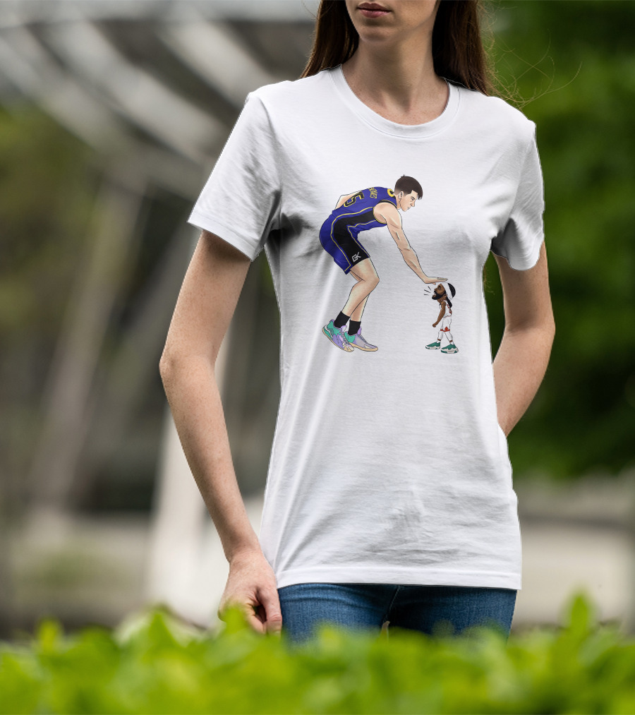 GoldenKnightGfx Basketball Players Size Comparison T-Shirt