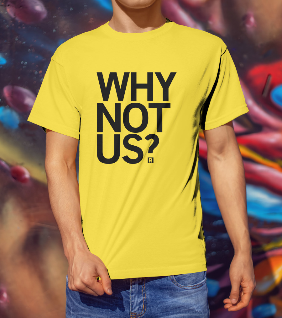 Holly Rowe Raygun Why Not Us? Gold T-Shirt