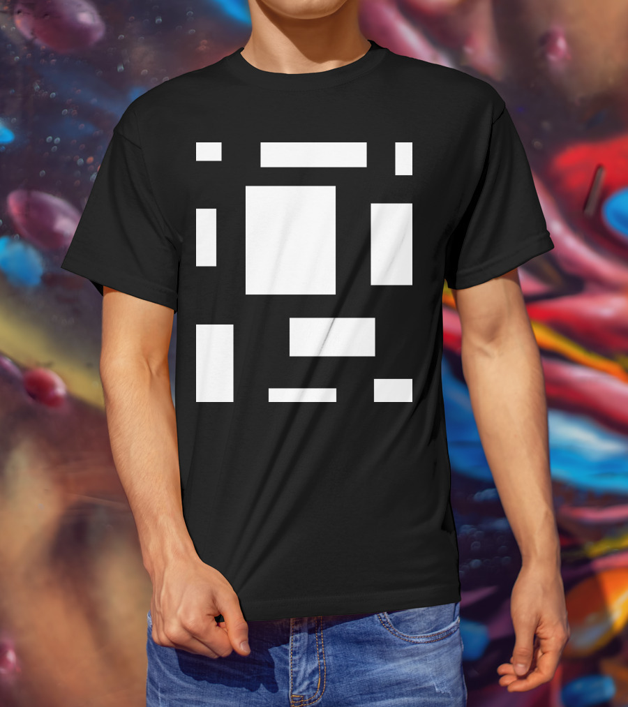 CAMP MAU 2 MAT BL Block Geometric T-Shirt