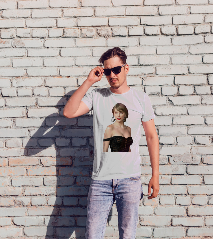 Taylor Swift Black Dress Elegant Look T-Shirt