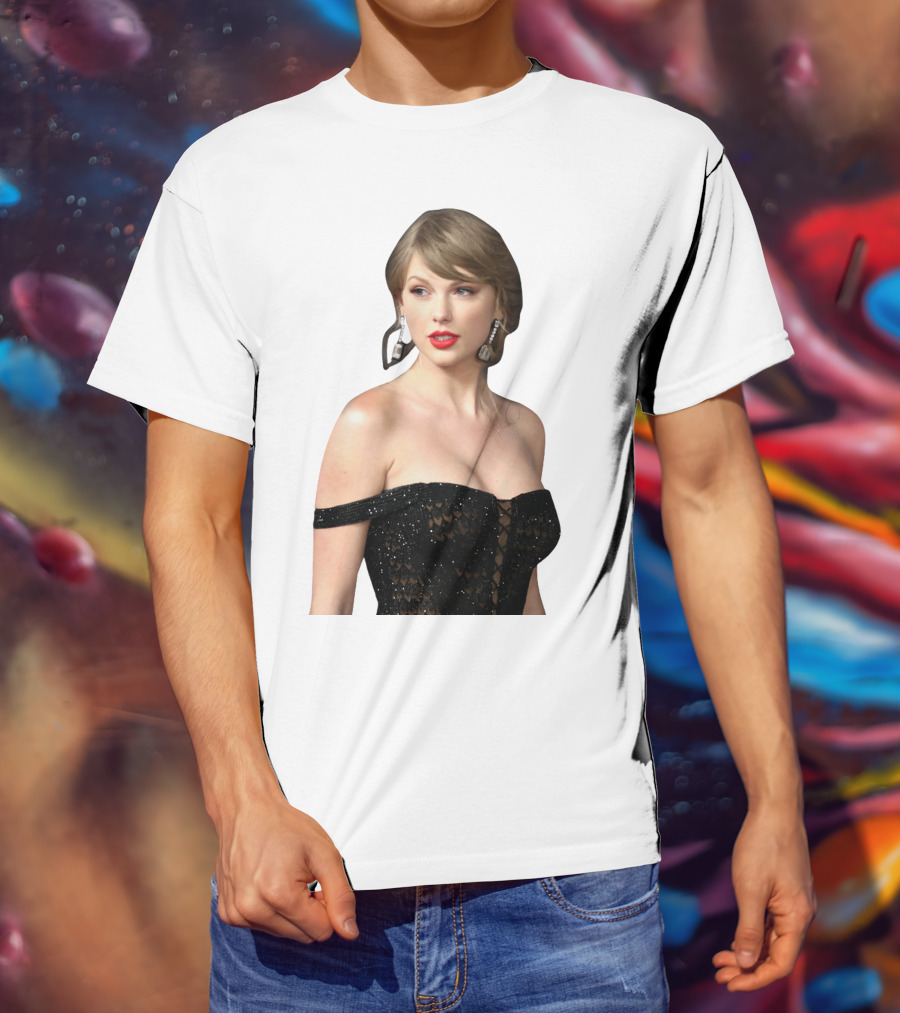 Taylor Swift Black Dress Elegant Look T-Shirt