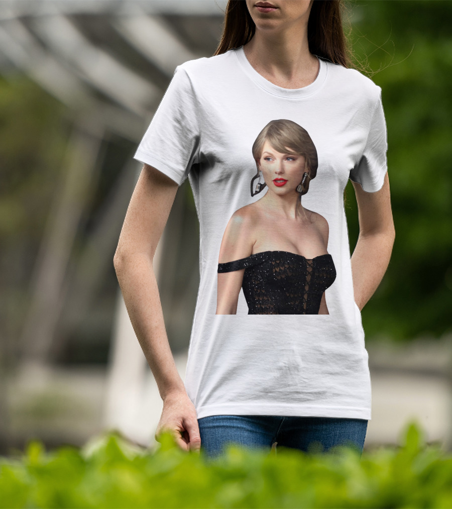 Taylor Swift Black Dress Elegant Look T-Shirt