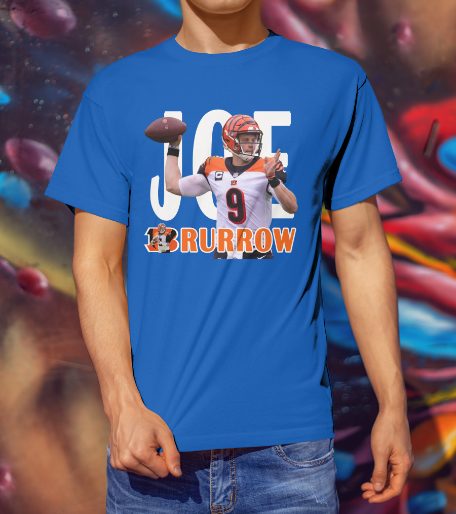 JOE BURROW Bengals Quarterback NFL Football T-Shirt