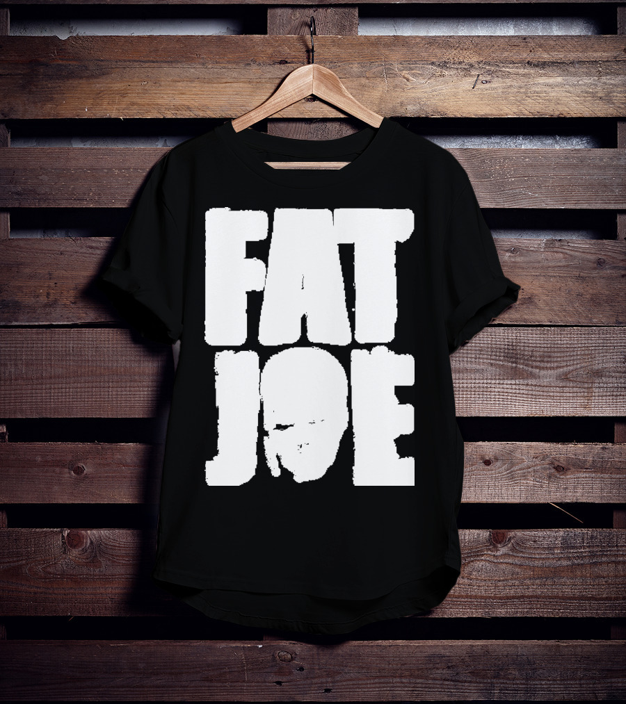 Fat Joe Face Inside Bold White Letters T-Shirt