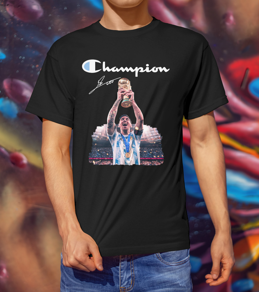 Champion Trophy Celebration Soccer Legend T-Shirt