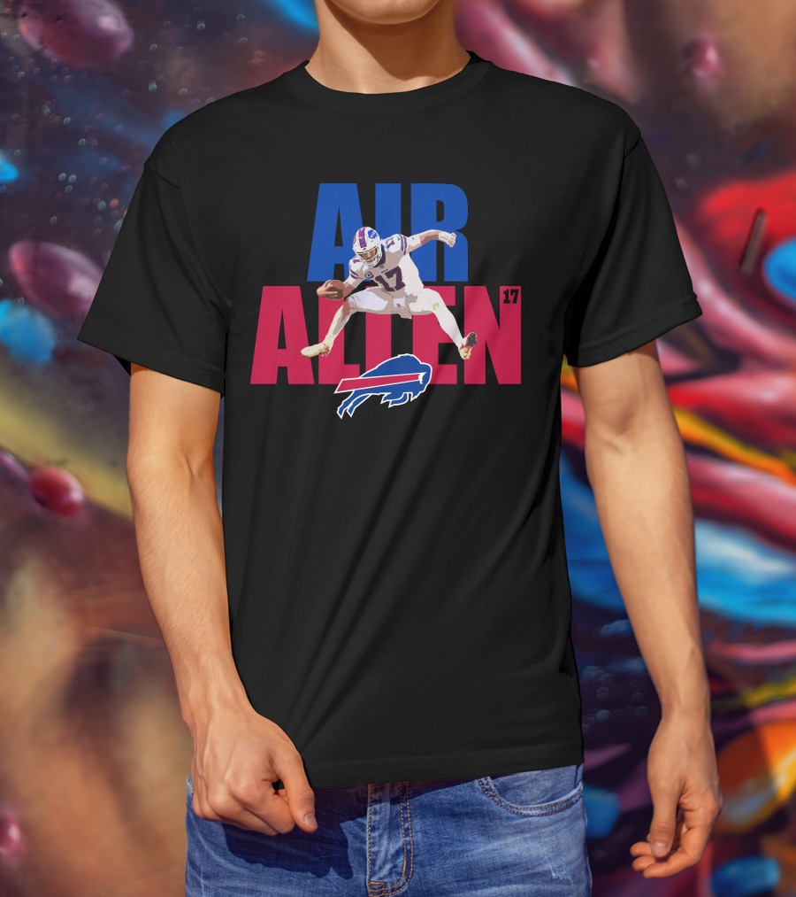 AIR ALLEN 17 Buffalo Bills Quarterback Football T-Shirt