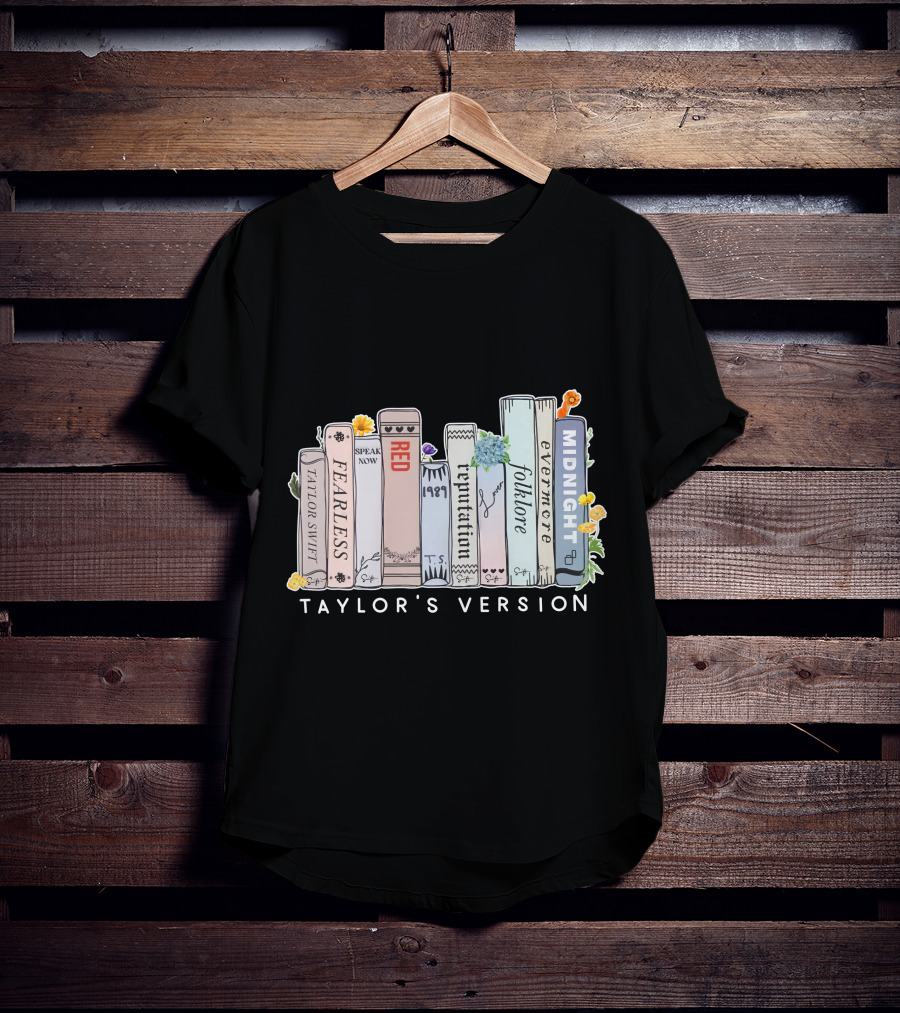 Taylor Swift Fearless Speak Now Red 1989 Reputation Folklore Evermore Midnight Taylor's Version T-Shirt