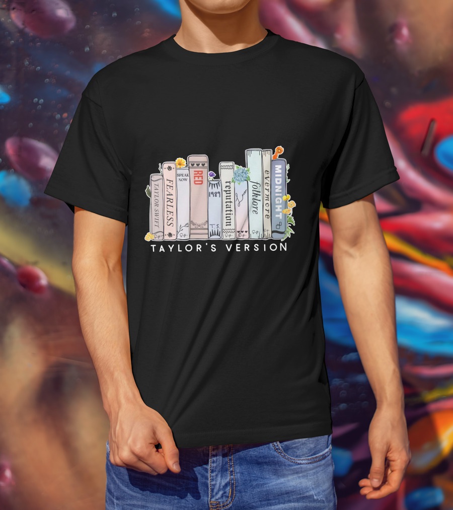 Taylor Swift Fearless Speak Now Red 1989 Reputation Folklore Evermore Midnight Taylor's Version T-Shirt