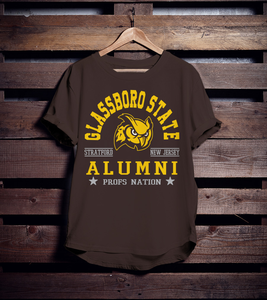 Glassboro State New Jersey Alumni Profs Nation Stratford Owl T-Shirt