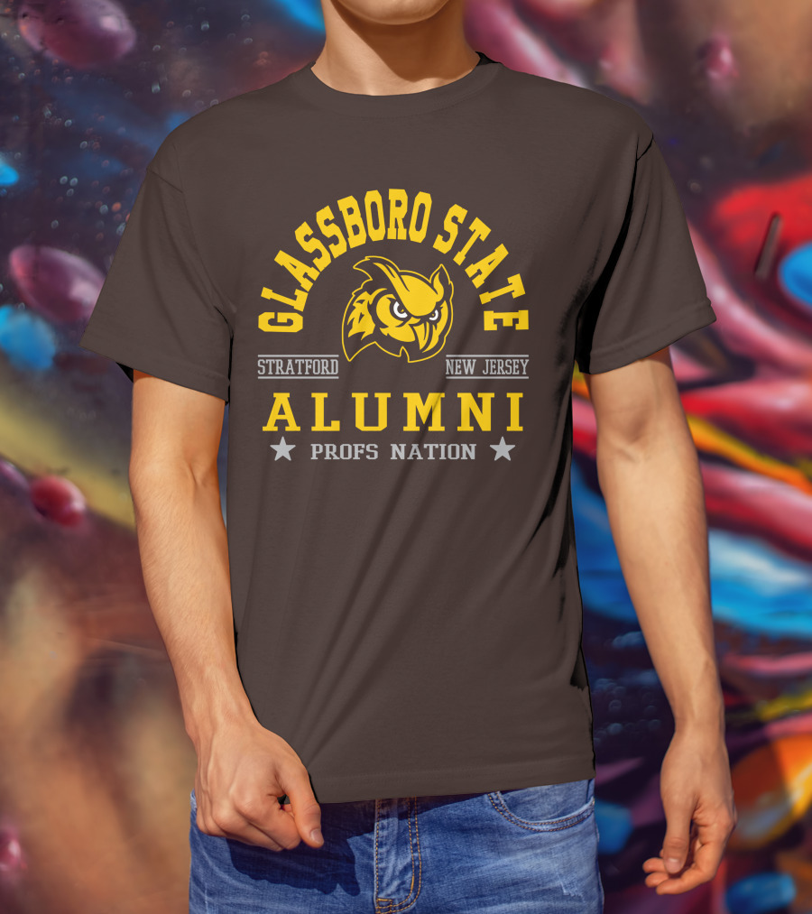 Glassboro State New Jersey Alumni Profs Nation Stratford Owl T-Shirt