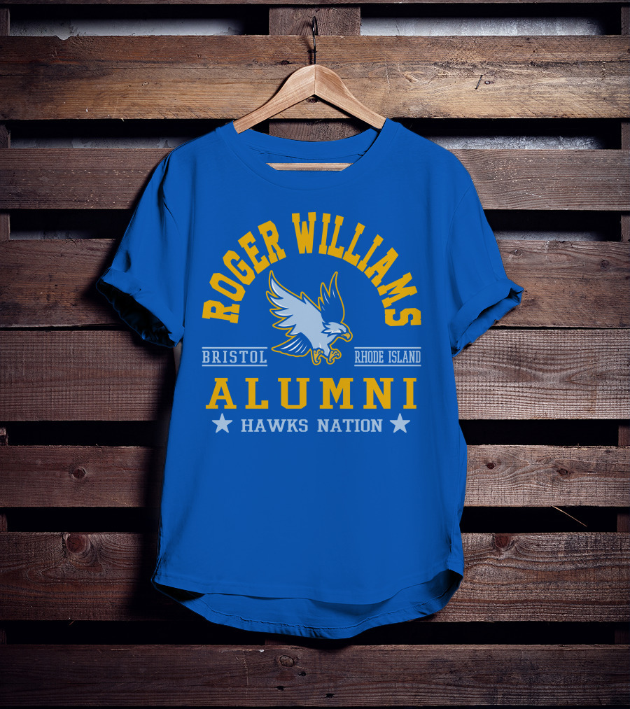 Roger Williams Alumni Hawks Nation Bristol Rhode Island T-Shirt