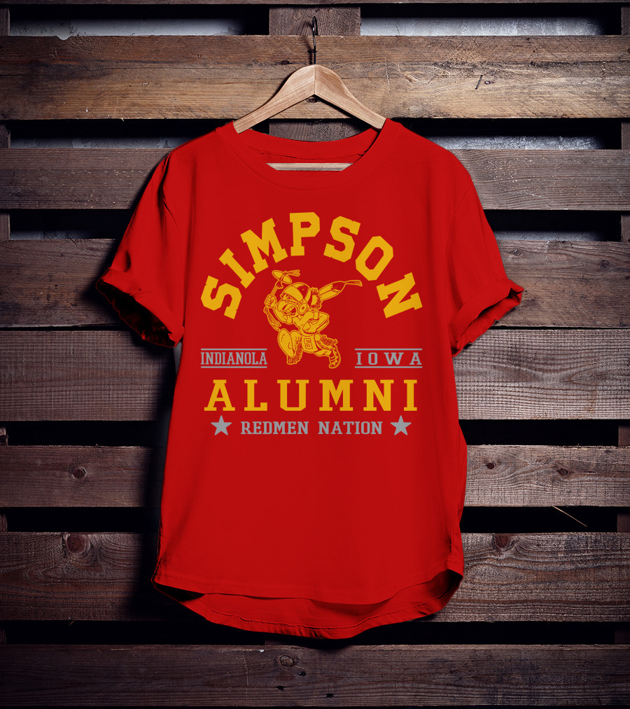 Simpson College Alumni Redmen Nation Indianola Iowa T-Shirt