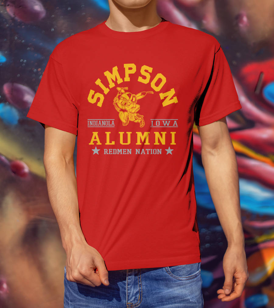 Simpson College Alumni Redmen Nation Indianola Iowa T-Shirt