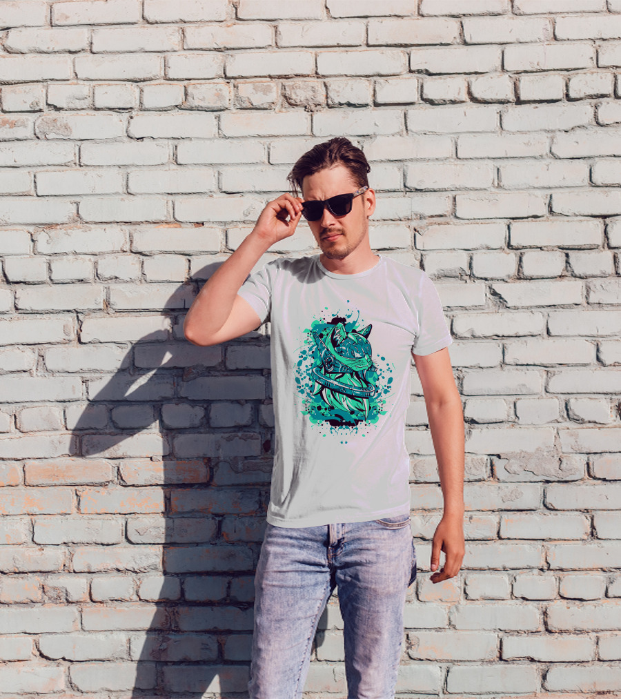 Future Cat Cybernetic Space Explorer T-Shirt