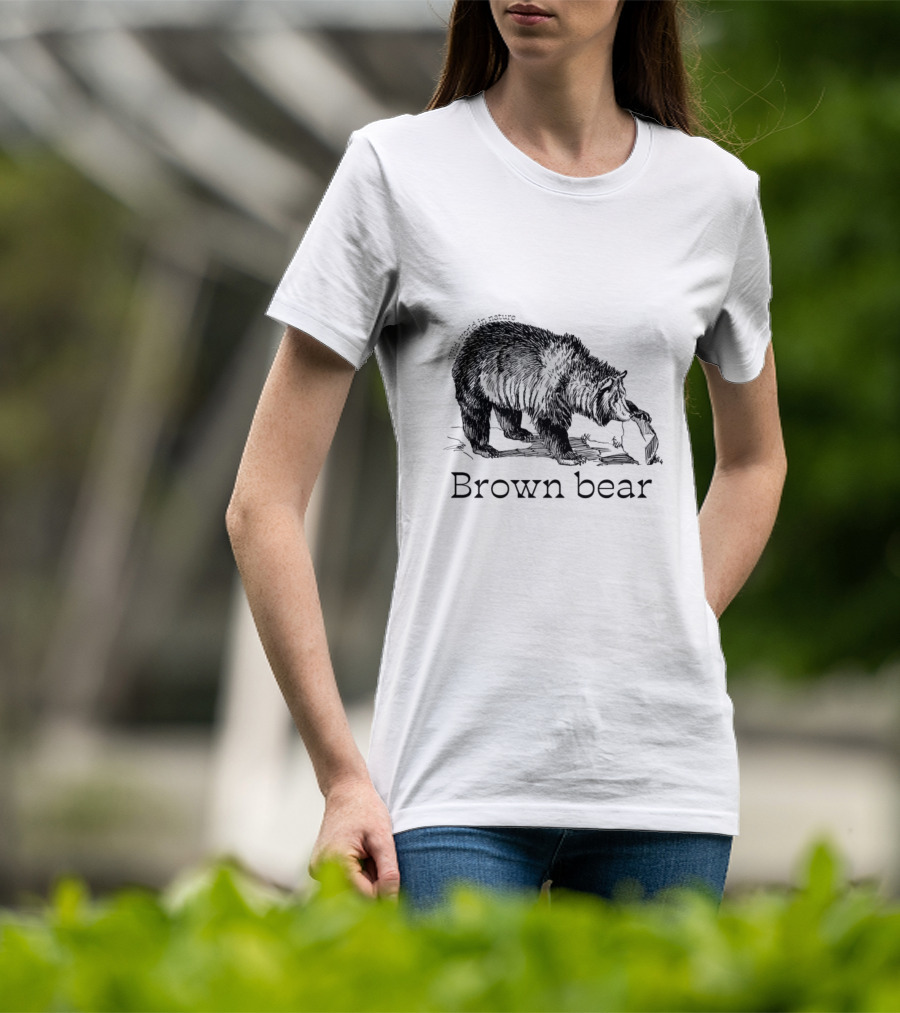 Wild World In Nature Brown Bear T-Shirt