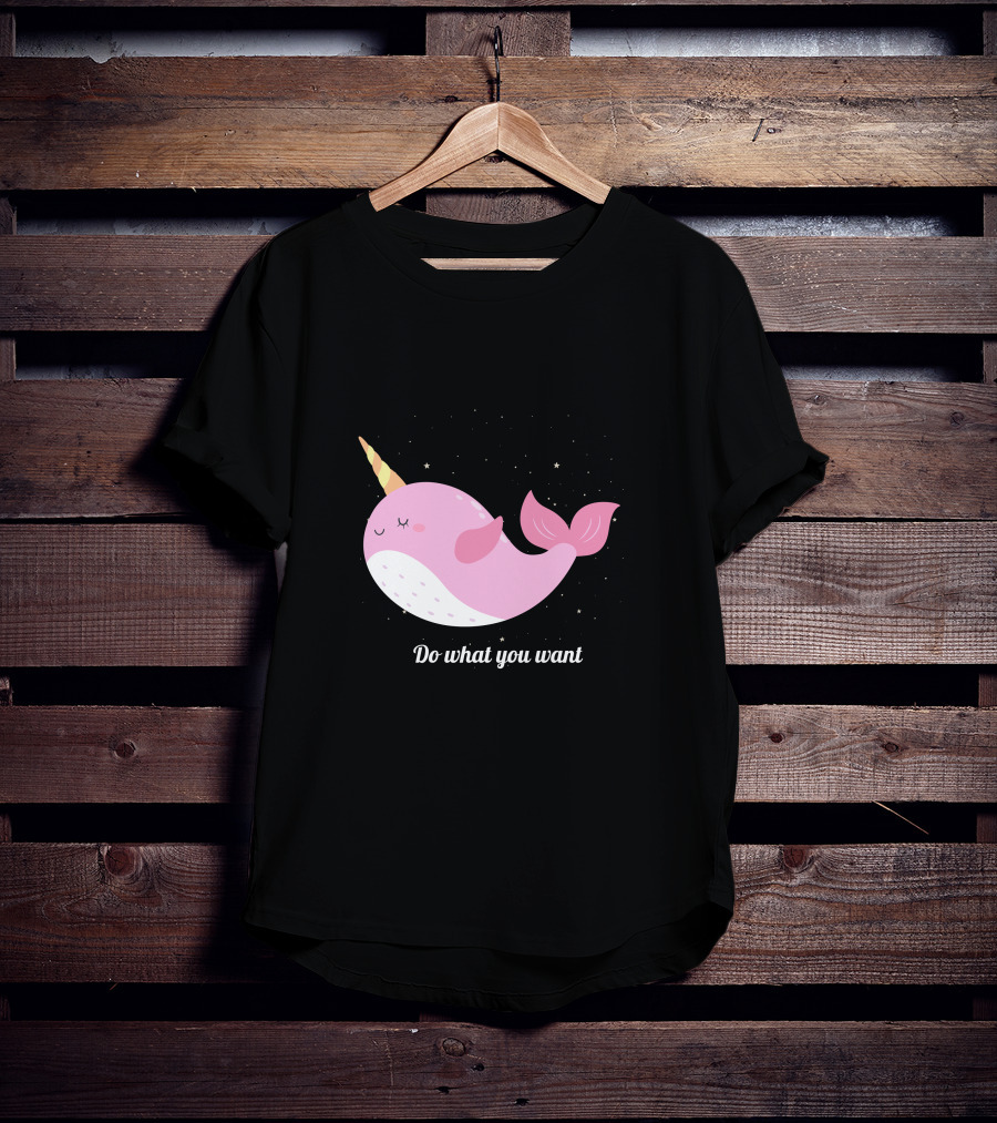 Do What You Want Narwhal Stars T-Shirt
