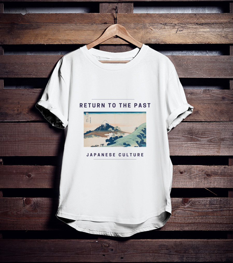 Return To The Past Japanese Culture Mount Fuji Ukiyo-E T-Shirt