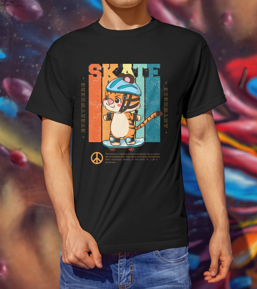 SKATE Everywhere Anywhere Tiger T-Shirt