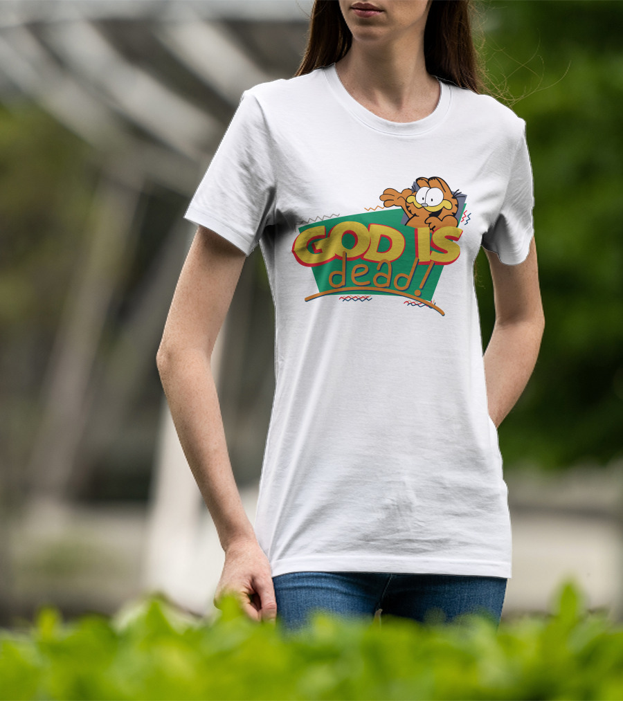 God Is Dead Garfield T-Shirt