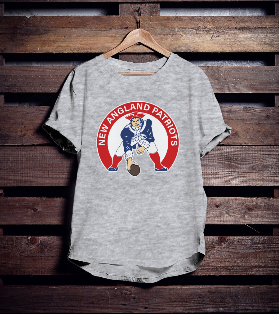 New England Patriots Classic Logo Print T-Shirt