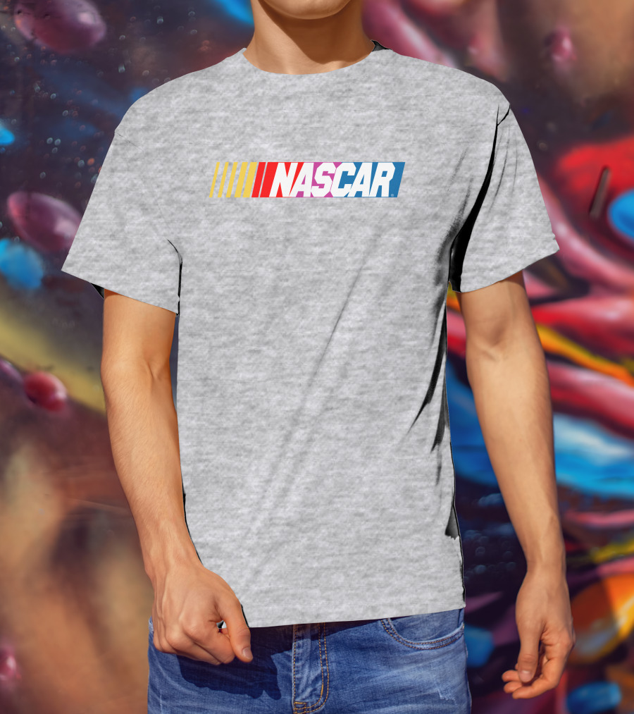 NASCAR Racing Logo With Gradient Bars T-Shirt