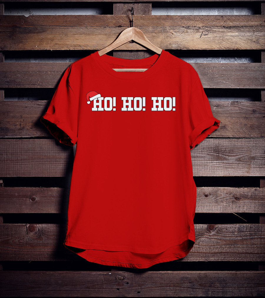 Ho Ho Ho Heather Harmon Santa Hat Holiday Cheer T-Shirt