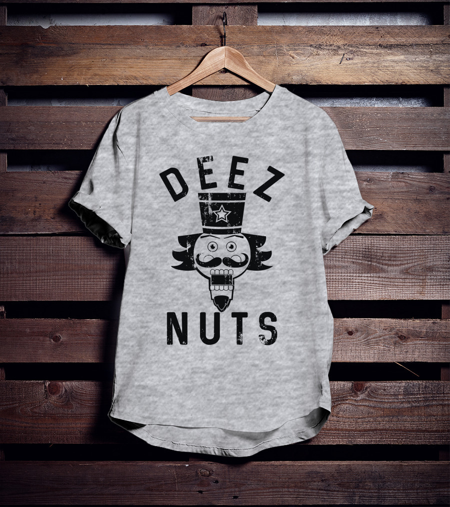 Deez Nuts Nutcracker Face Star Hat T-Shirt