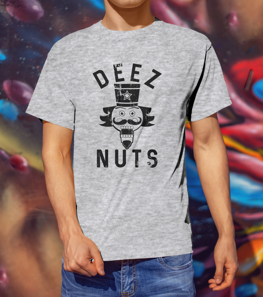 Deez Nuts Nutcracker Face Star Hat T-Shirt