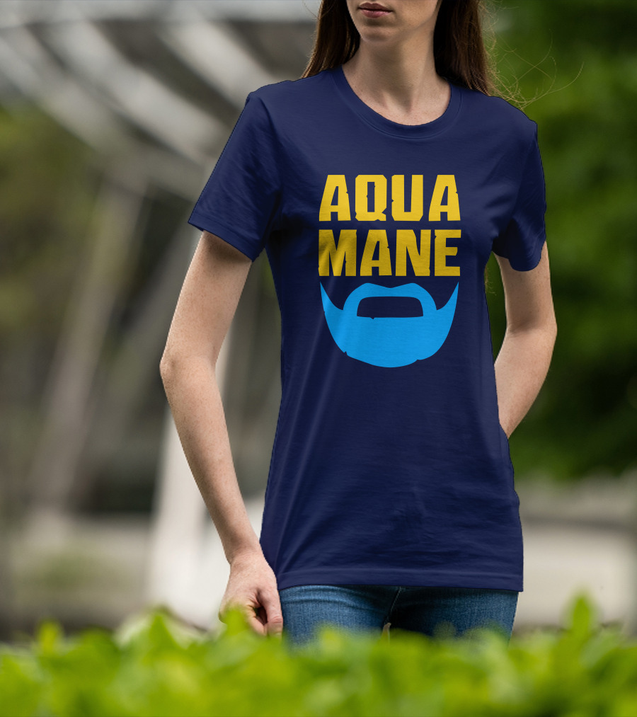 Aqua Mane Iconic Blue Beard T-Shirt