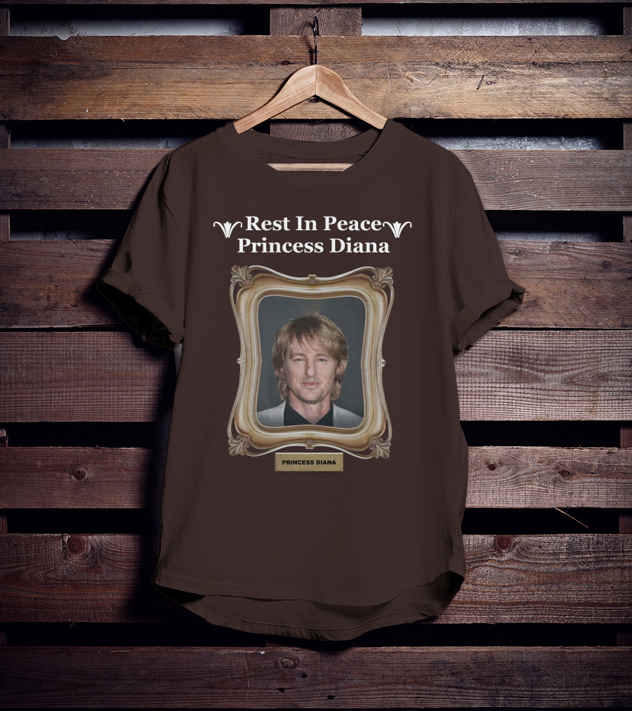 Rest In Peace Princess Diana Owen Wilson Frame T-Shirt