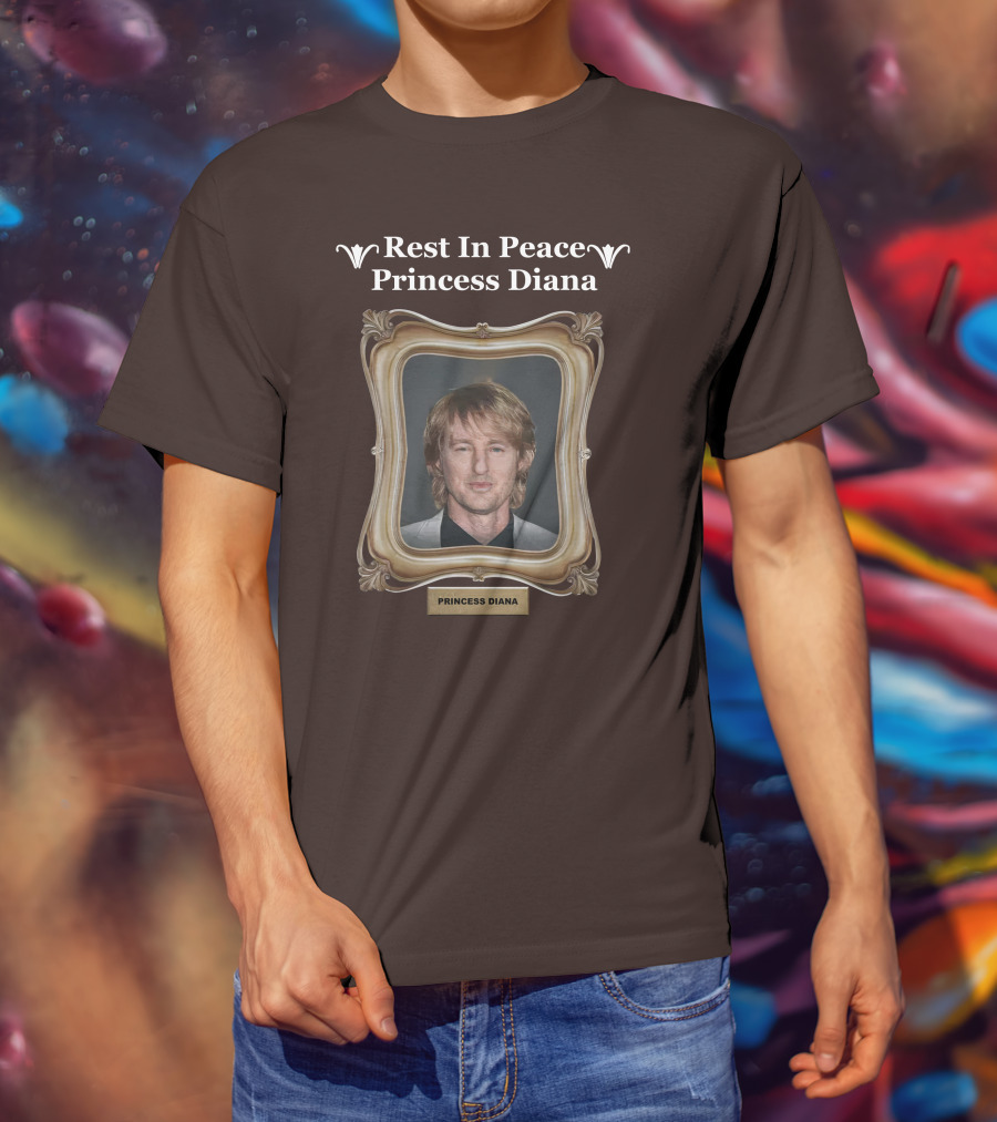 Rest In Peace Princess Diana Owen Wilson Frame T-Shirt