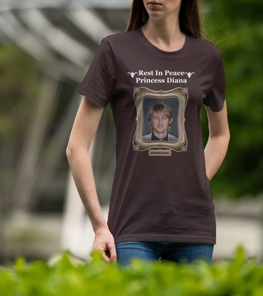 Rest In Peace Princess Diana Owen Wilson Frame T-Shirt