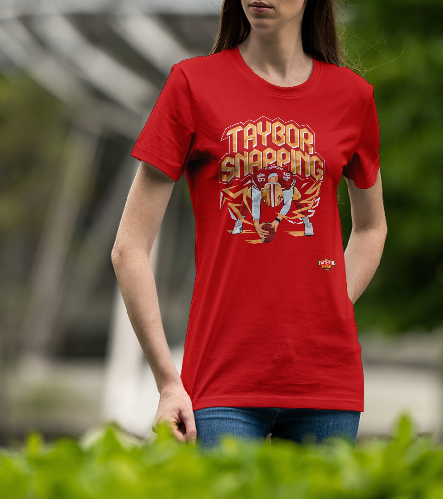 Taybor Snapping Faithful Gear 49 Football T-Shirt