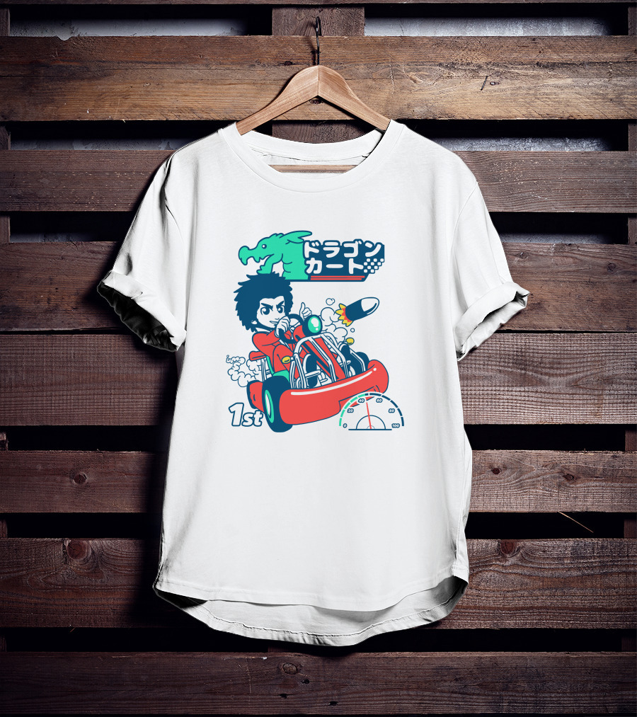 1st Place Racing With Rocket Power And Speedometer T-Shirt