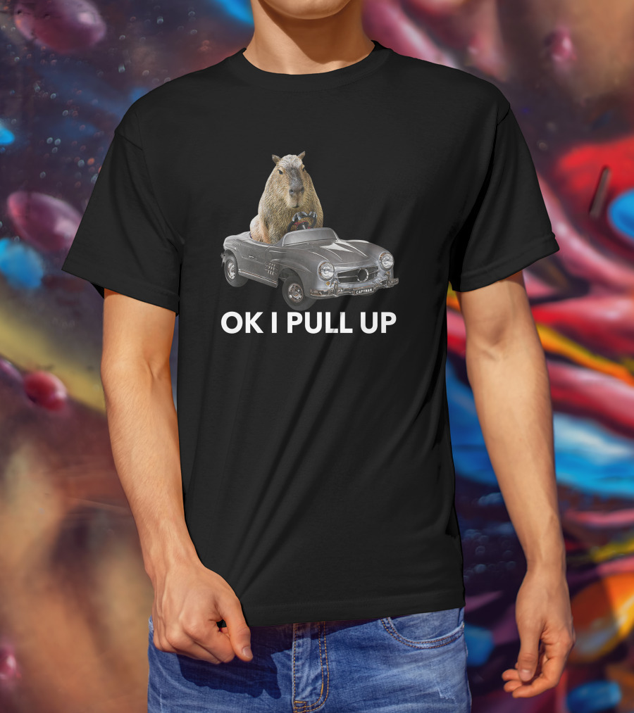 Capybaraman Driving Mercedes Capy Car T-Shirt