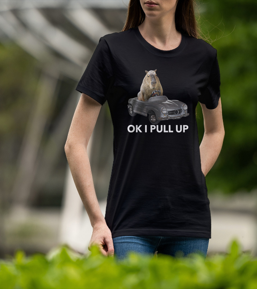 Capybaraman Driving Mercedes Capy Car T-Shirt
