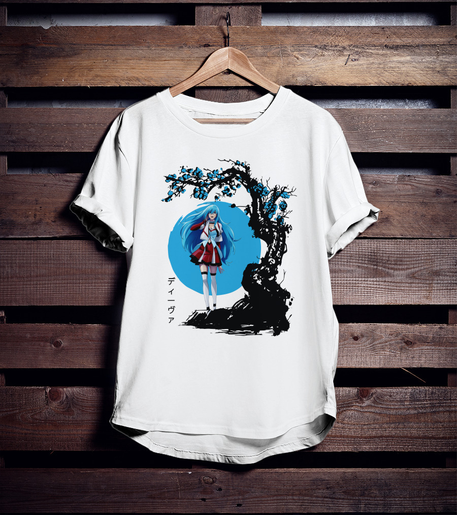 Vivy Fluorite Eye’s Song Blue Moon Anime Diva Character Sakura Tree T-Shirt