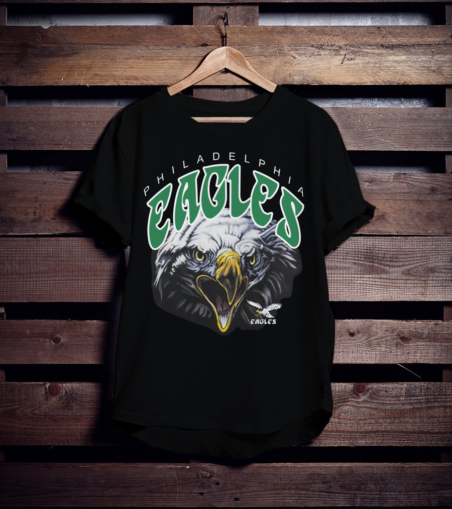 Philadelphia Eagles Vintage Salem Sportswear Fierce Eagle Head T-Shirt