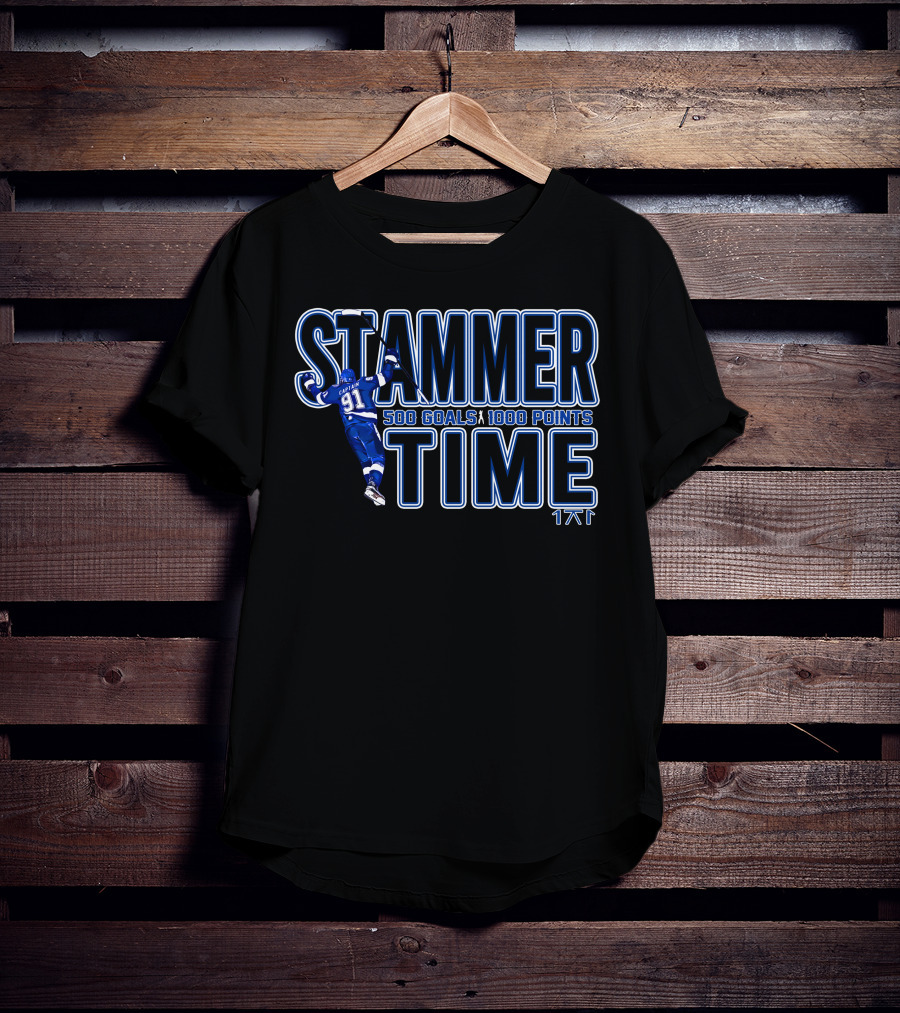 Stammer Time 500 Goals 1000 Points 91 Captain T-Shirt
