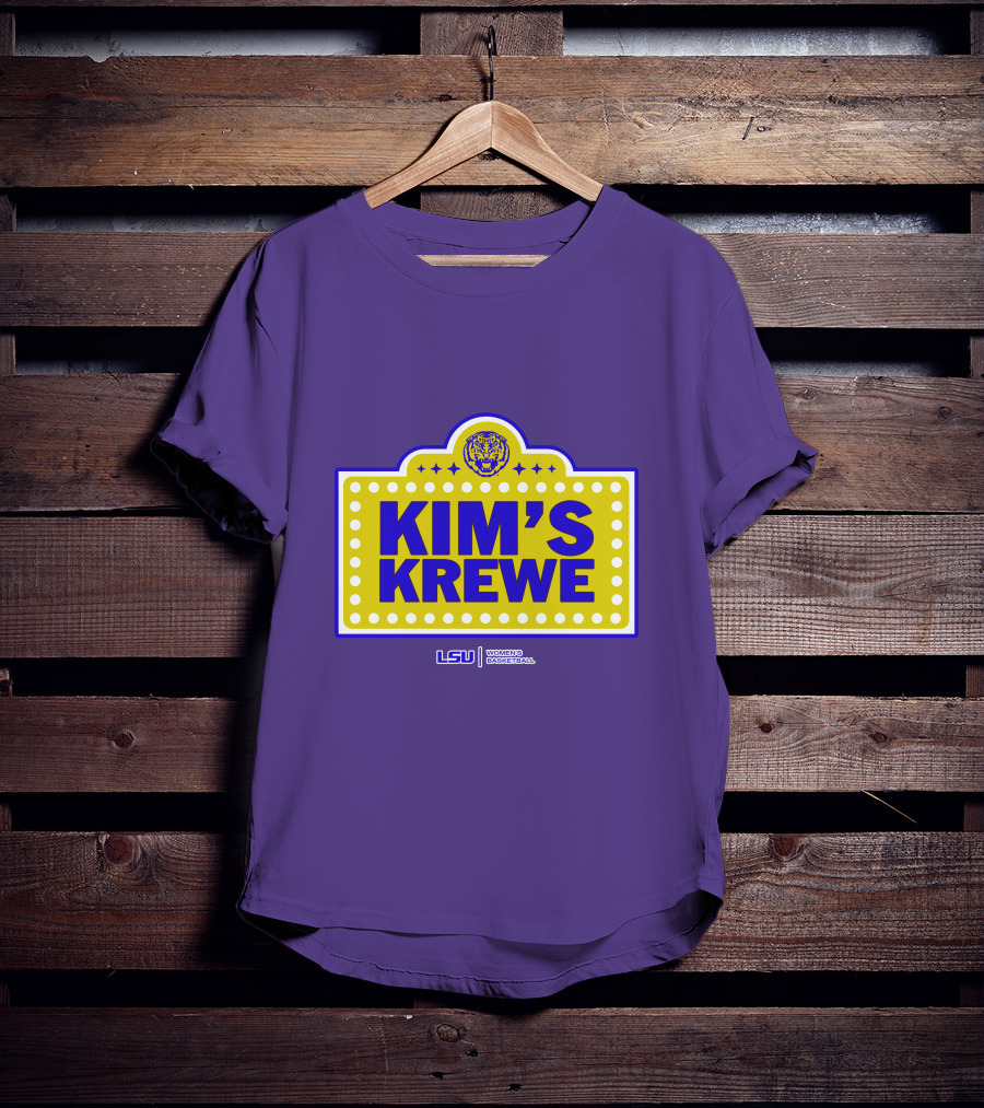 LSU Tigers Women's Basketball Kim's Krewe Featuring Iconic Tiger T-Shirt