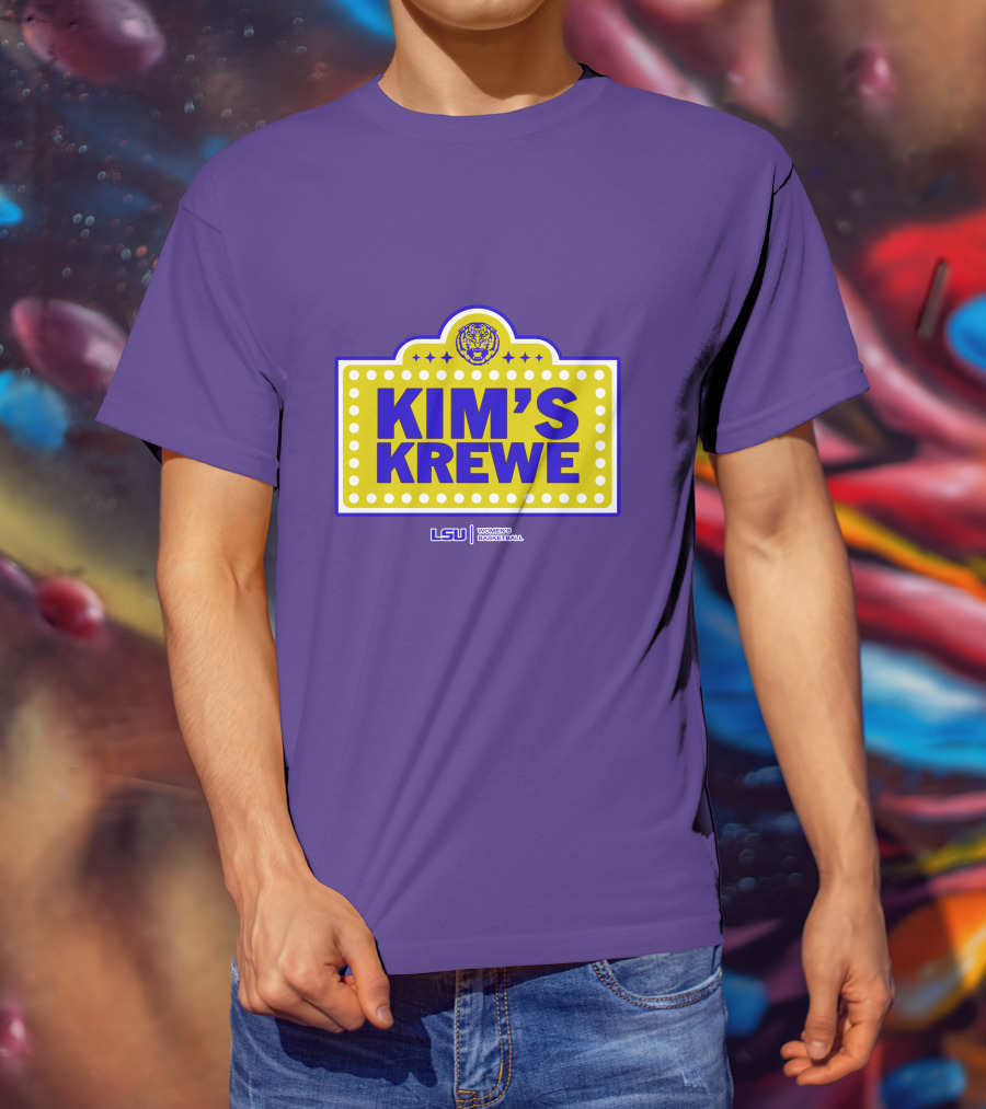 LSU Tigers Women's Basketball Kim's Krewe Featuring Iconic Tiger T-Shirt