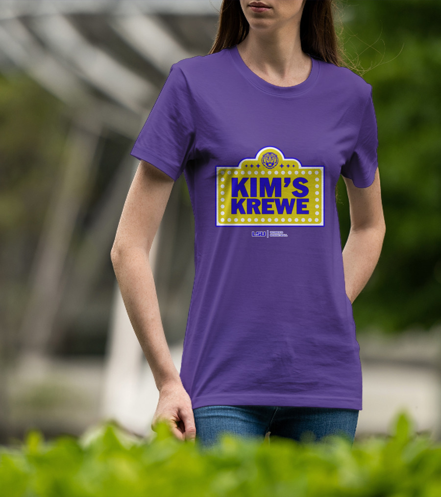 LSU Tigers Women's Basketball Kim's Krewe Featuring Iconic Tiger T-Shirt
