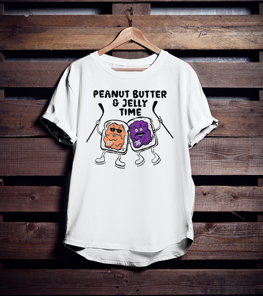 Minnesota Wild Peanut Butter And Jelly Time Hockey Duo 97 36 T-Shirt